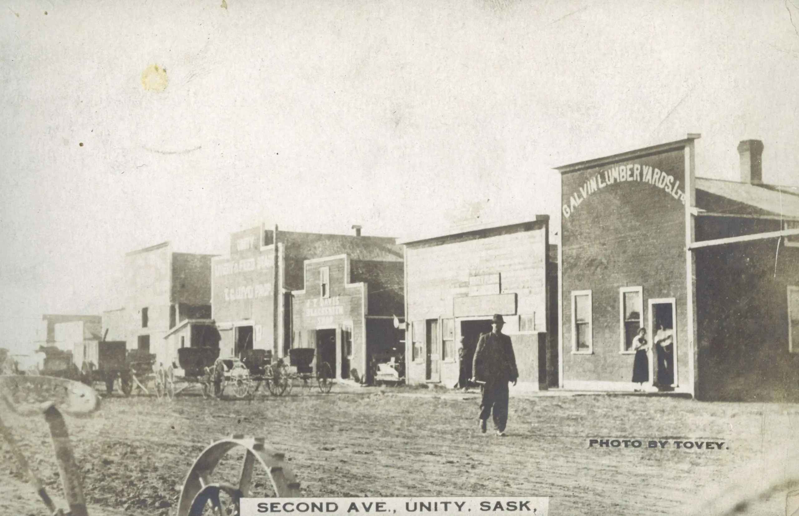 Second Avenue, Unity, with Galvin Lumber Yards